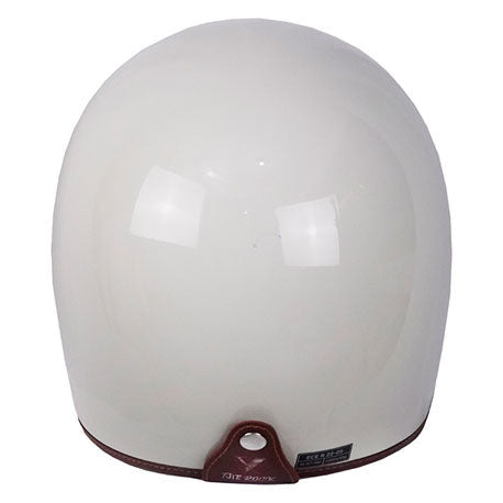 ByCity The Rock White Bone full-face motorcycle helmet, rear view