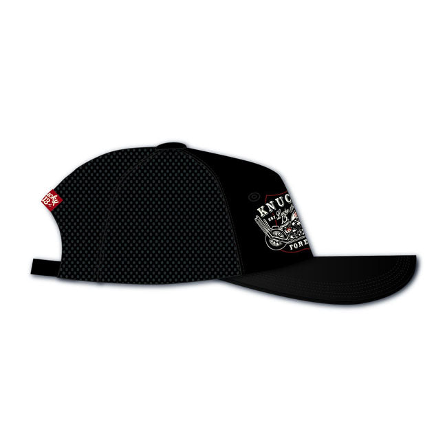 Lucky 13 Knuckles Forever Snapback Cap Black