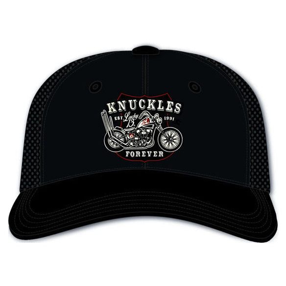 Lucky 13 Knuckles Forever Snapback Cap Black - primary product view