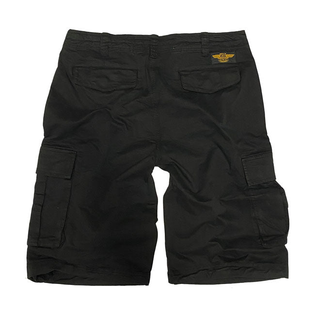 West Coast Choppers CFL Cargo Shorts Vintage Vintage Black