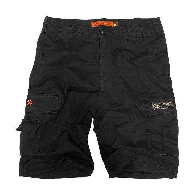 West Coast Choppers CFL Cargo Shorts Vintage Vintage Black