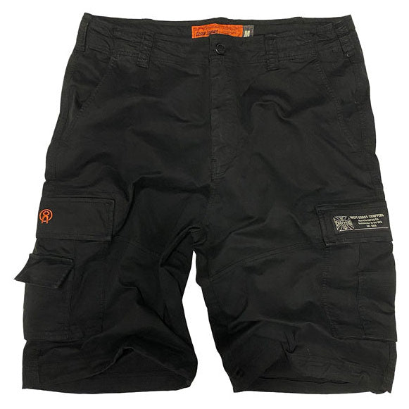 West Coast Choppers CFL Cargo Shorts Vintage Vintage Black - primary product view