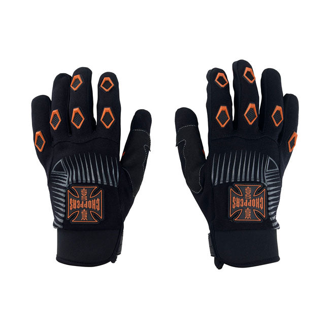 West Coast Choppers Por Vida Gloves Black / Orange