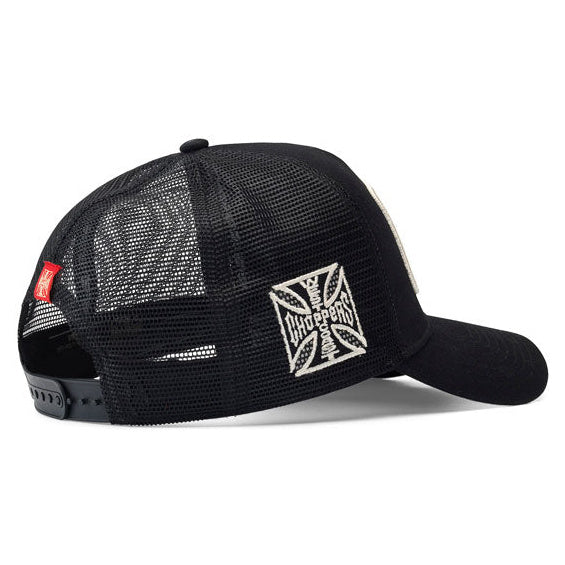 West Coast Choppers Motorcycle Co. 5-Panel Trucker Cap Black - additional product view