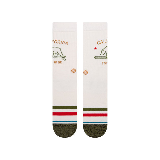Stance California Republic Socks Off White