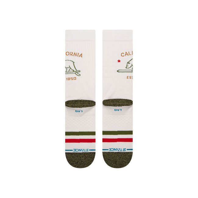 Stance California Republic Socks Off White
