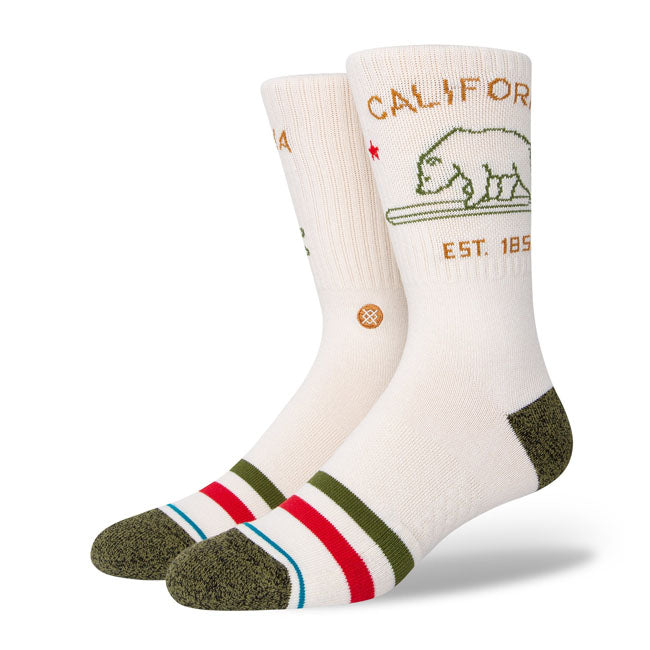 Stance California Republic Socks Off White