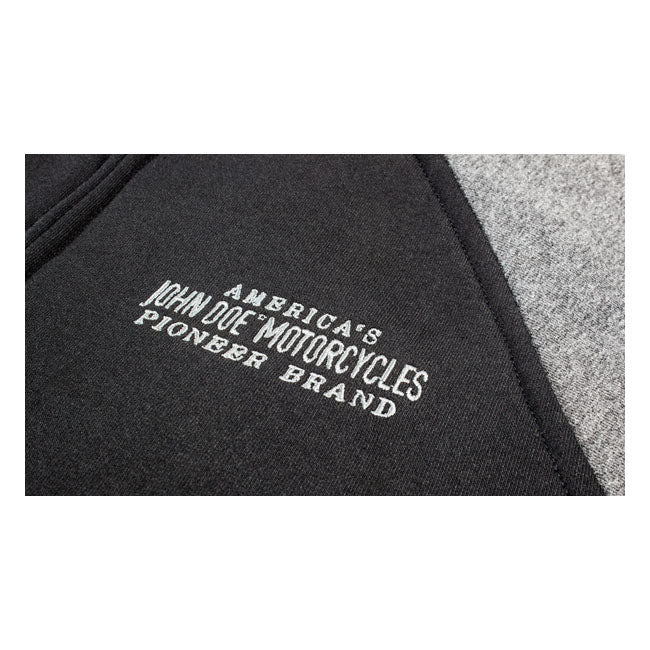 John Doe Zip Hoodie 2 Colour Black / Grey