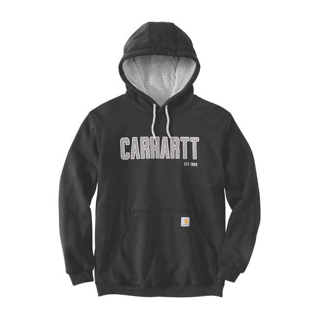 Carhartt Felt Logo Hoodie Black
