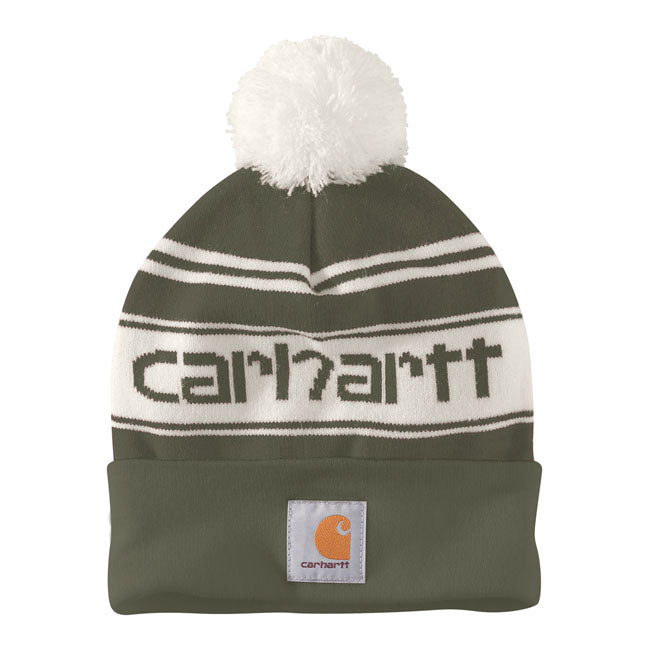 Carhartt Pom-Pom Logo Beanie Arborvitae
