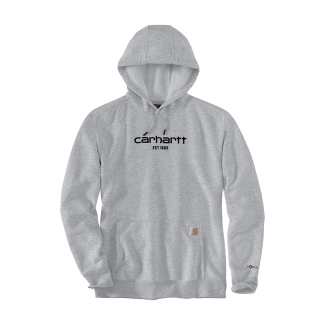 Carhartt Logo Graphic Hoodie Asphalt Heather