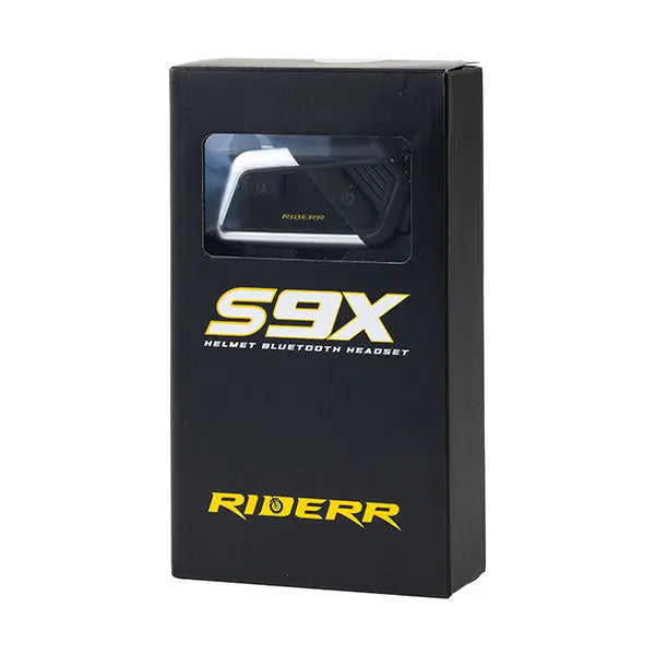 Riderr S9X Bluetooth Headset Black FREE UK Delivery, FREE 365 Day Returns | Moto Central