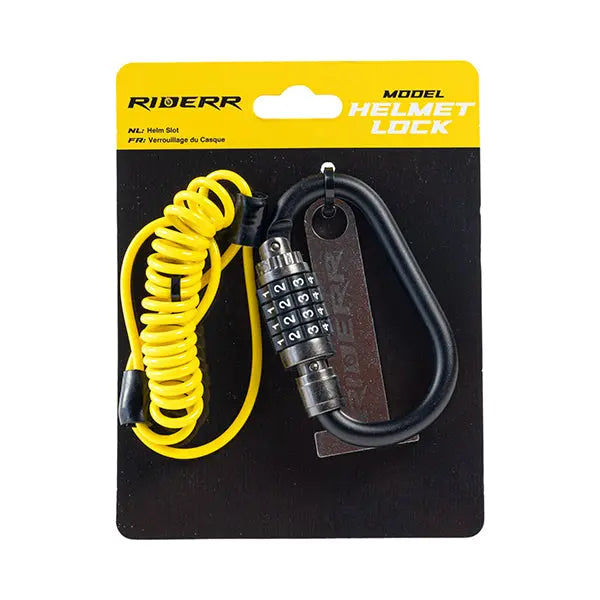 Riderr Helmet Lock Black / Yellow FREE UK Delivery, FREE 365 Day Returns | Moto Central