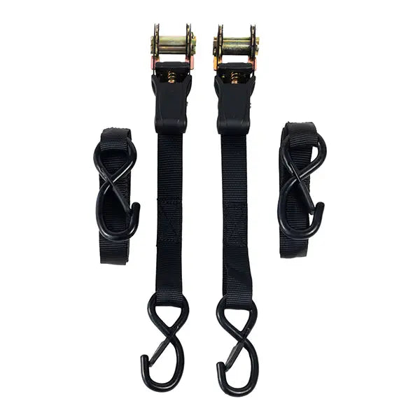 Riderr Ratchet Straps Black FREE UK Delivery, FREE 365 Day Returns | Moto Central