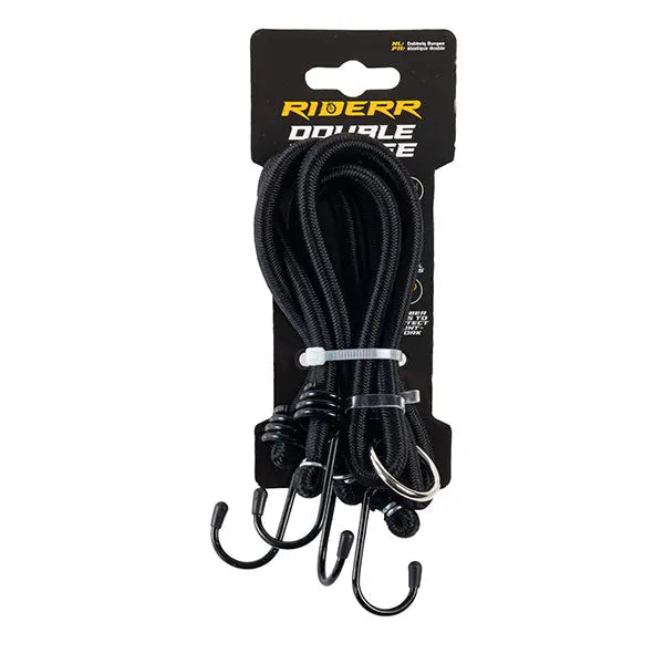 Riderr Double Bungee Black FREE UK Delivery, FREE 365 Day Returns | Moto Central