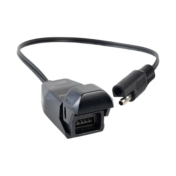 Riderr USB-A Handlebar Charger Black FREE UK Delivery, FREE 365 Day Returns | Moto Central