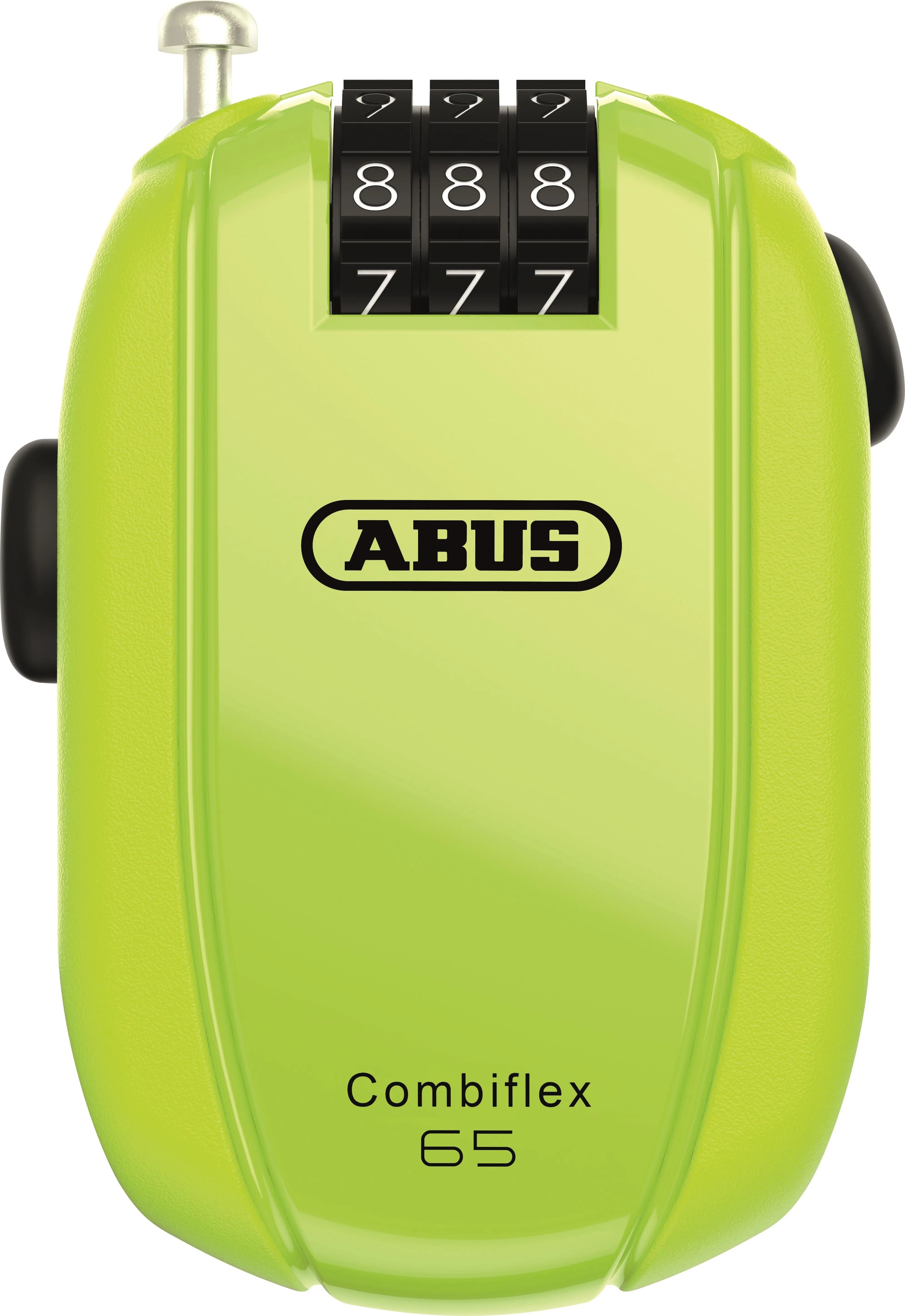 Abus Combiflex Stopover Neon 65 Lock FREE UK Delivery, FREE 365 Day Returns | Moto Central