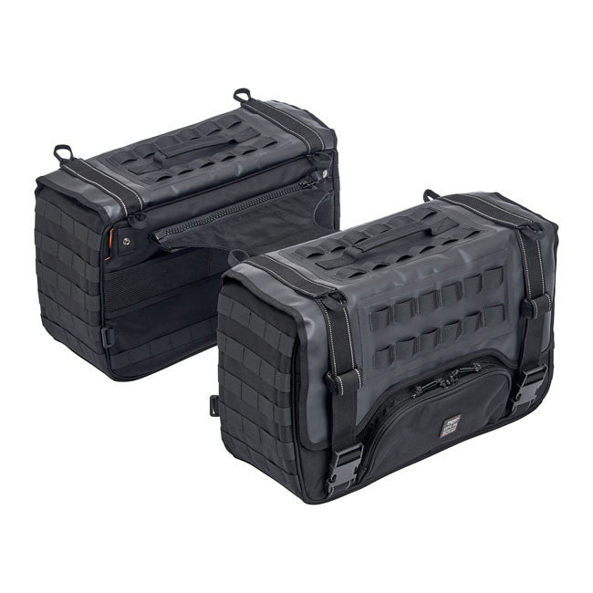 Biltwell Exfil-36 Throw-Over Saddlebags Black