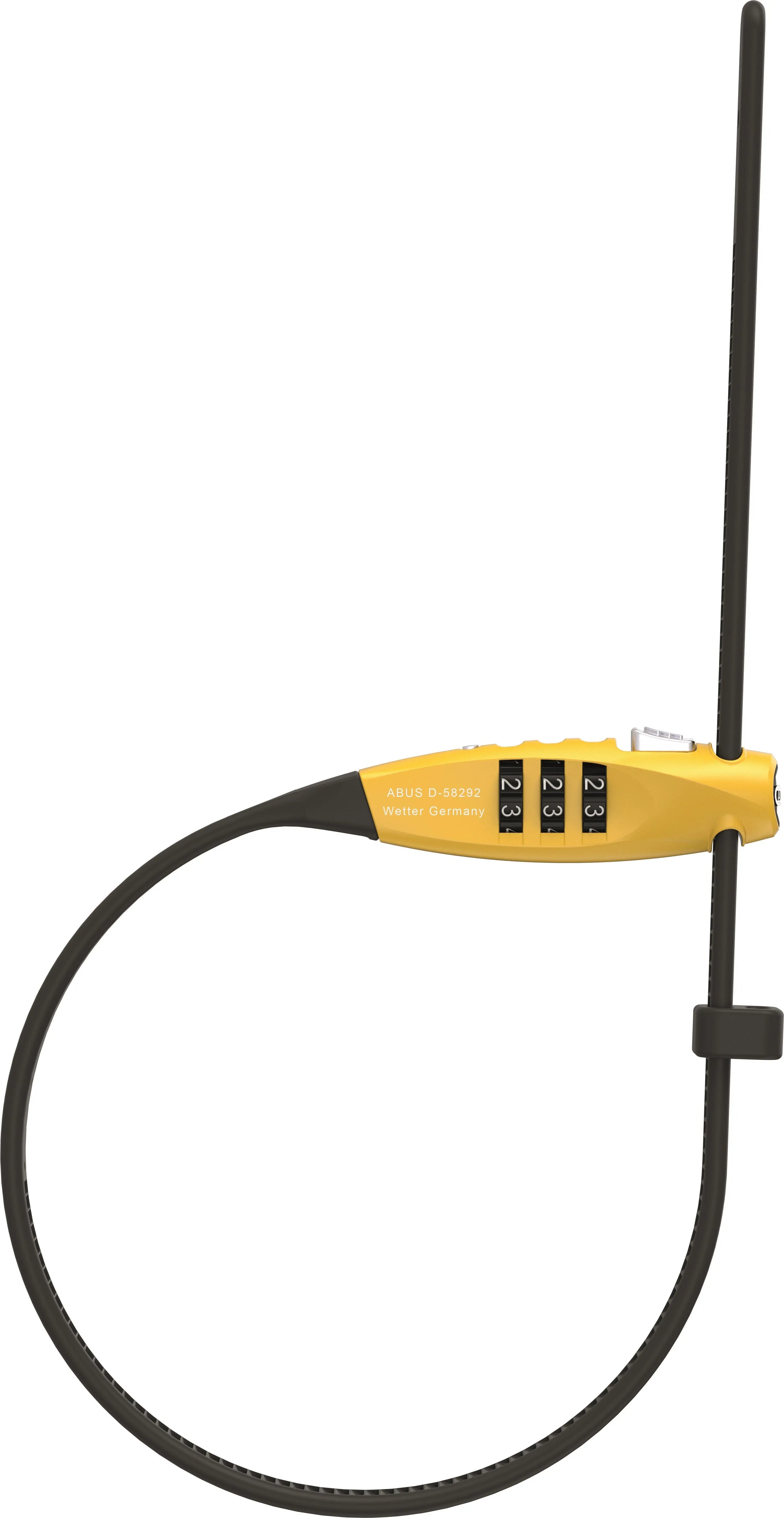 Abus Combiflex Travelguard Lock Yellow FREE UK Delivery, FREE 365 Day Returns | Moto Central