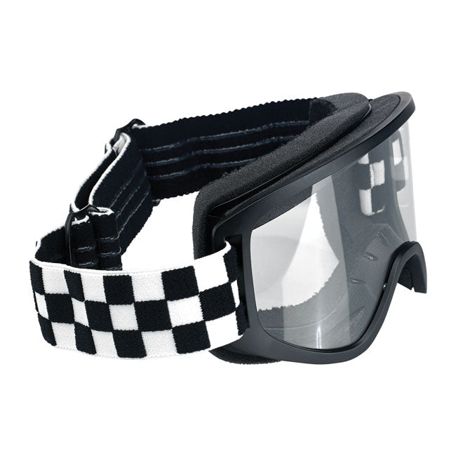Biltwell Moto 2.0 Checkers Goggles Black / White