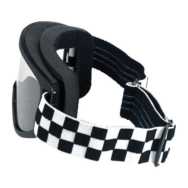 Biltwell Moto 2.0 Checkers Goggles Black / White