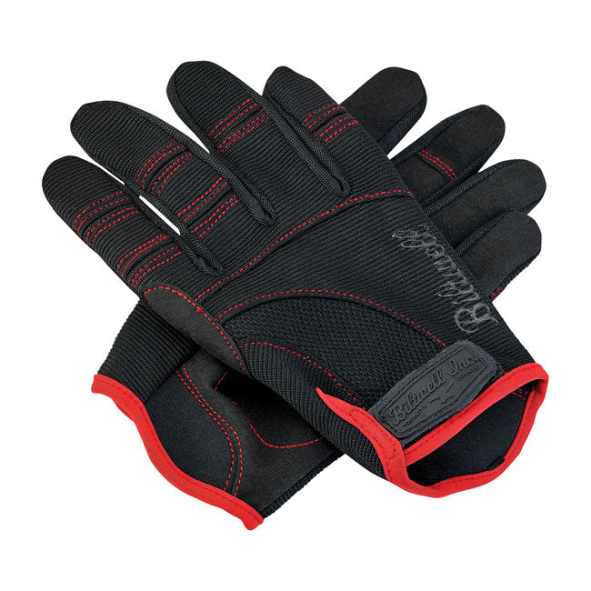 Biltwell Moto Gloves Black / Red