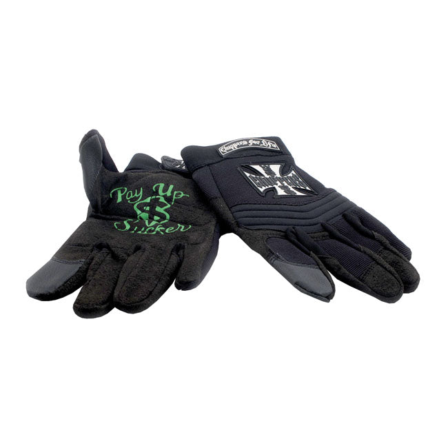West Coast Choppers Riding Gloves Black