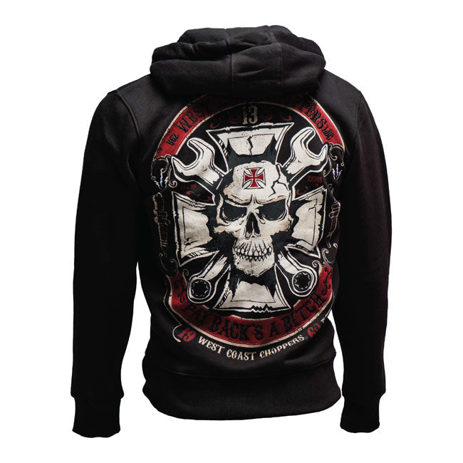 West Coast Choppers Mechanic Zip Hoodie Black