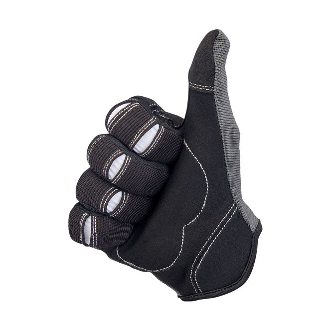 Biltwell Moto Gloves Grey / Black
