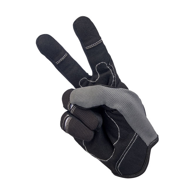 Biltwell Moto Gloves Grey / Black