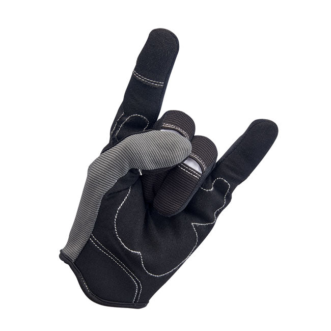 Biltwell Moto Gloves Grey / Black