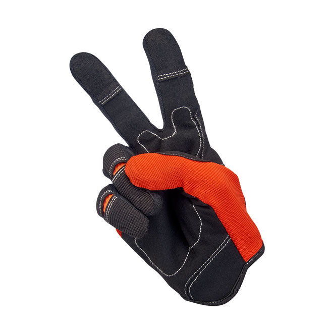 Biltwell Moto Gloves Orange / Black