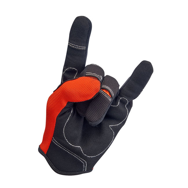 Biltwell Moto Gloves Orange / Black