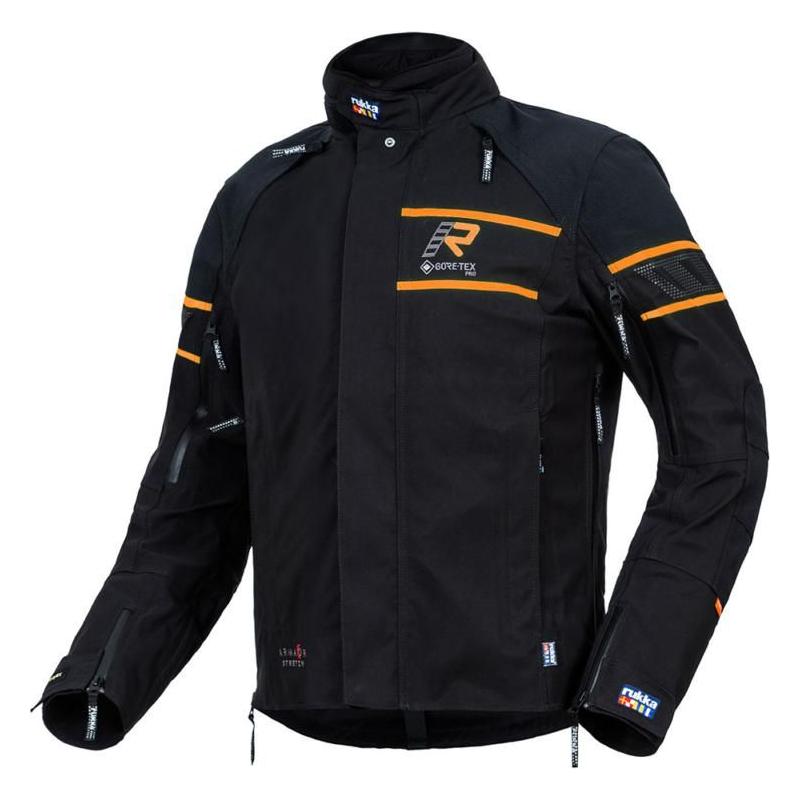 Rukka Nivala 2.0 Gore-Tex Jacket Black / Orange  - FREE UK Delivery - Moto Central