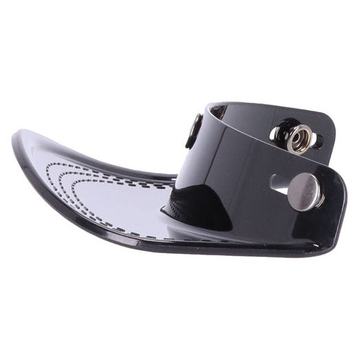 13 And A Half Scum Three-Stud Open-Face Helmet Peak Black - rear view