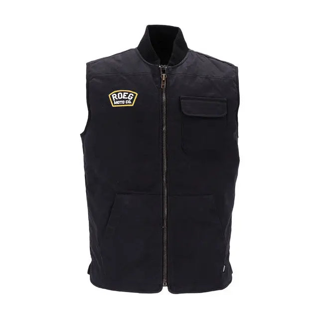 Roeg Brad Vest Black - FREE UK Shipping, FREE 365 Day Returns | Moto Central