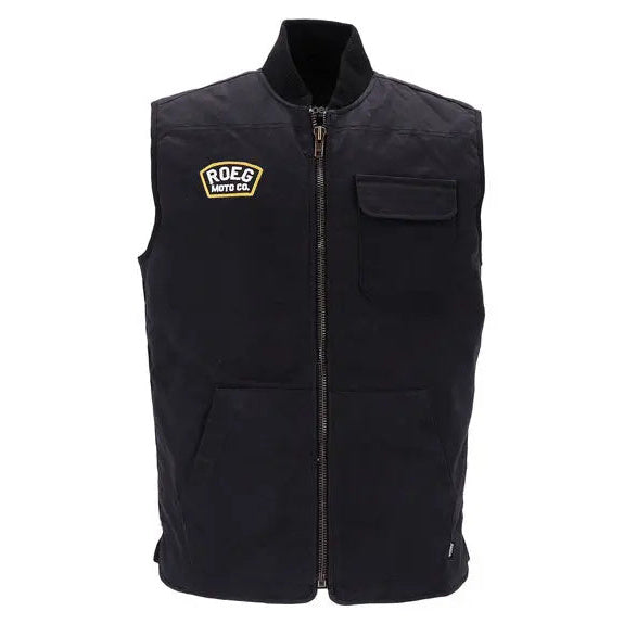 Roeg Brad Vest Black - FREE UK Shipping, FREE 365 Day Returns | Moto Central