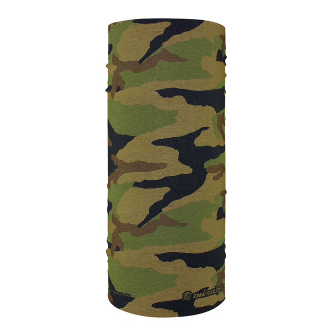 ZAN Headgear Polyester Motley Tube Woodland Camo