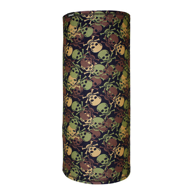 ZAN Headgear Sportflex Motley Tube All Over Skull Camo