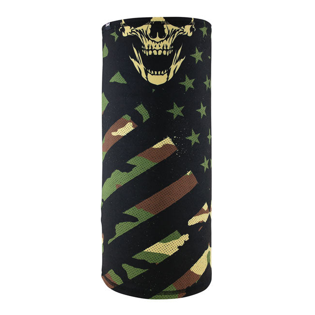 ZAN Headgear Sportflex Motley Tube Patriotic Woodland Camo