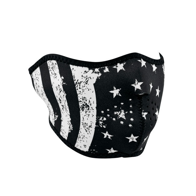 ZAN Headgear Neoprene Half Mask White Flag