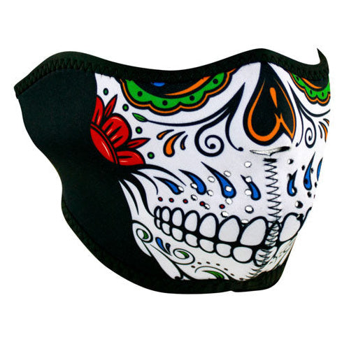ZAN Headgear Neoprene Half Mask Muerte Skull - product view