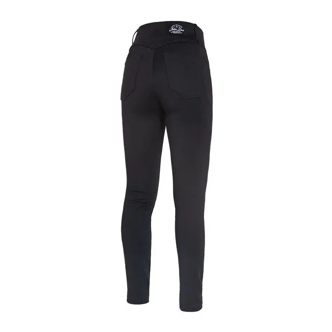 John Doe Jeggy Ladies Trouser Black - FREE UK Shipping, FREE 365 Day Returns | Moto Central