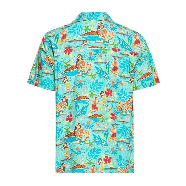 King Kerosin Tropical Hulla Hou Shirt Mint