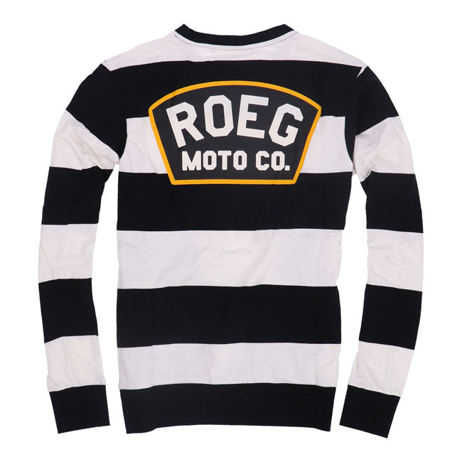 Roeg Shawn Stripe Sweatshirt Off-White / Black