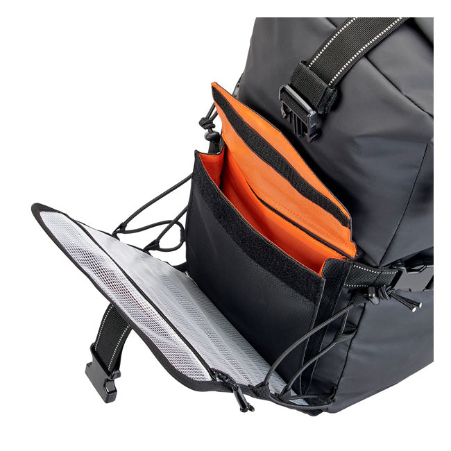 Biltwell Exfil-60 2.0 Bag Black - open side compartment detail