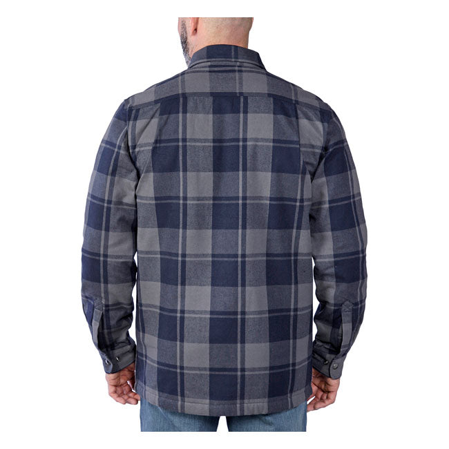 Carhartt Flannel Sherpa-Lined Shirt Navy