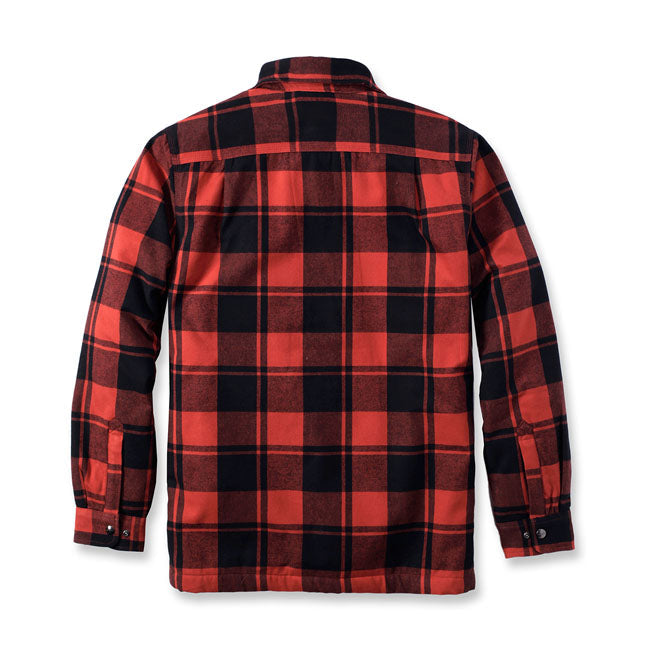 Carhartt Flannel Sherpa-Lined Shirt Red Ochre
