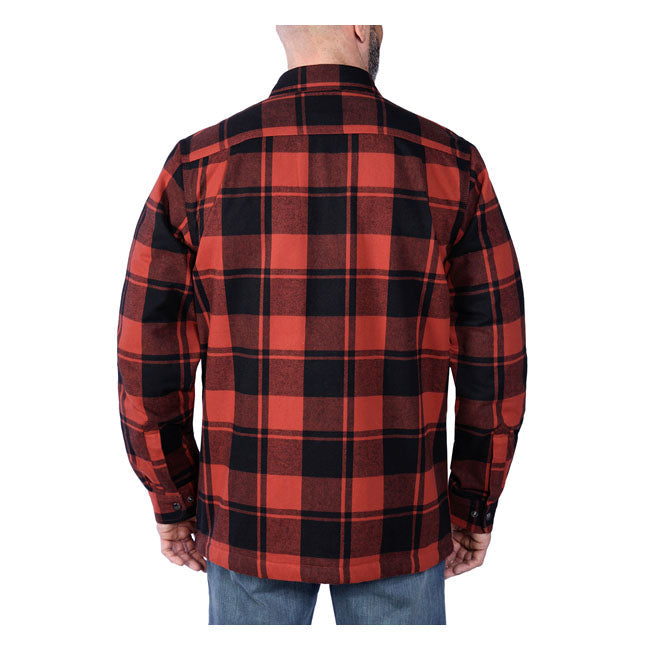 Carhartt Flannel Sherpa-Lined Shirt Red Ochre