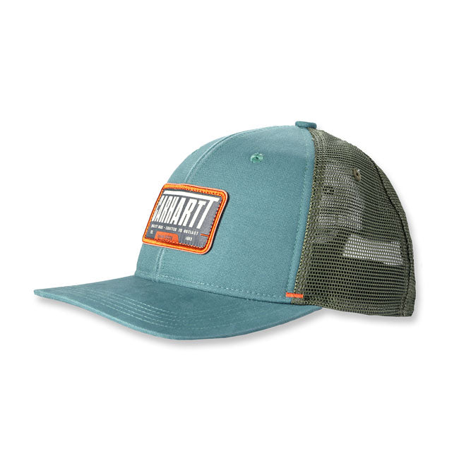 Carhartt Canvas Mesh-Back Cap Sea Pine